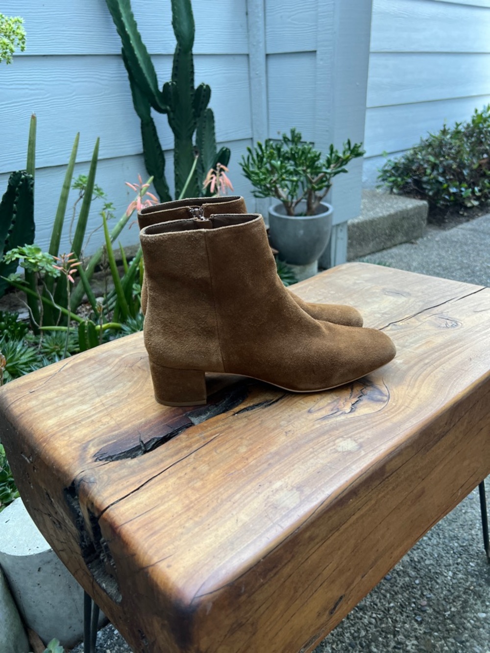 Urban Outfitters Brown Suede Ankle Booties